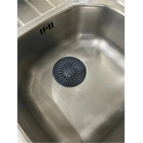 Resim Hereveoyuncak Yuvarlak Lavabo Gider Süzgeci + Kakao Pudra Eleği Süzgeçli Maşalı Çay Demleme Çelik - 2li Set R6B1A0 