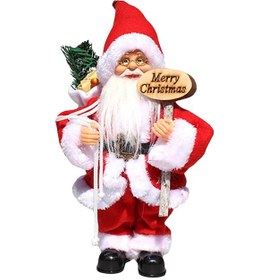 Resim Skycity Noel Gönüllü Elektrikli Müzikli Santa Figürü - Araç Ve Pencere Dekorasyonu, Seçeneği Pil Hariç 