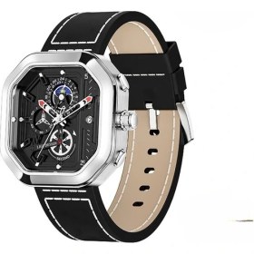 Resim Caven Denton Gümüş Siyah Lıge Üst Marka Lüks Erkek Saatler Kare Spor Moda Kuvars Izle Erkekler Için Su Geçirmez Kronograf Kol Saati Reloj Hombre + Kutu (Yurt Dışından) 