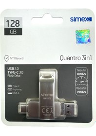 Resim Samsung Uyumlu Type C Flash Bellek 128 Gb Otg Usb Disk Pc 