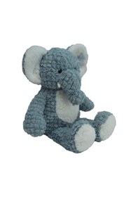 Resim Sevimli Peluş Fil Uyku Arkadaşım 50 Cm Turkuaz 
