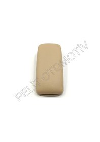 Resim Audi A4 2001 2005 Kol Dayama Kapağı Bej Deri 4b0864245 