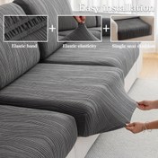 Resim 1 adet Modern Elastik Koltuk Kılıfı, Kaymaz Polar Polar Koltuk Koruyucu, L-Şekilli Koltuklar için, Dört Mevsim Uygun, Basit Çağdaş Stil, 1-4 Koltuklu Koltuklar için Uygun, Koltuk Koruma | Modern Elastik Tasarım | Çok Yönlü Kılıf, Koltuk Kılıfı, Uygun Koltuk Kılıfı 