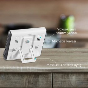 Resim Sevgift Mıknatıslı Alarmlı Dijital Geniş Ekranlı Kronometre-Zamanlayıcı-Timer 