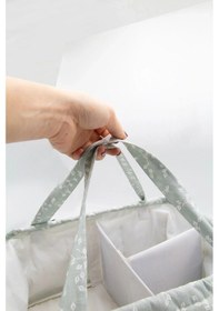 Resim Babyjem - Katlamalı Çanta Anne&Bebek Organizer Yeşil Çiçek 