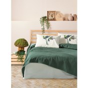 Resim Cotton Box Bond Tek Kişilik Pike Takımı Merops Yeşil 