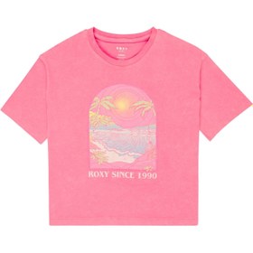 Resim Roxy Sun For All Seasons Kız Çocuk Pembe Tişört 