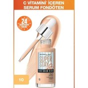 Resim Maybelline New York Super Stay Skin Tint Fondöten 10 30ml 
