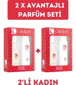 Resim Caldion 2 X Avantajlı Classic Kadın Parfüm Seti ( 2'şer Adet 100 Edt parfüm + 150 ml deodorant ) 