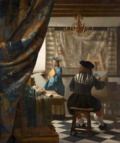 Resim Johannes Vermeer - Resim Sanatı Fine Art Baskı - Hahnemühle Matt Fibre / 21x30 / Eseri Baskı Ölçüsüne Tam Oturt (Beyaz kenar olmasın / Eserden kırpılır) 