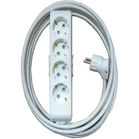 Resim Multi-let 4'lü 12 Metre Topraklı Çocuk Korumalı Kablolu Grup Priz 
