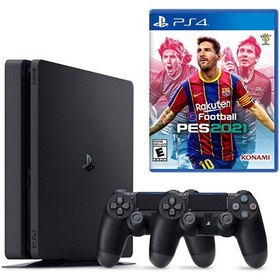 Resim Sony Playstation 4 Slim 1 TB + 2. PS4 Kol + PS4 Pes 2021 