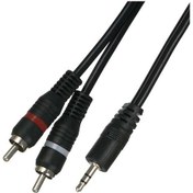 Resim 4794s 3.5mm Stereo To 2rca Aux Ses Kulaklık Çevirici Kablosu 1.8M 