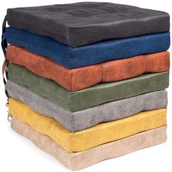 Koltuk Minderi Sandalye Minderi Düğmeli Bahçe Minderi 50x50 7 Adet 7 Renk