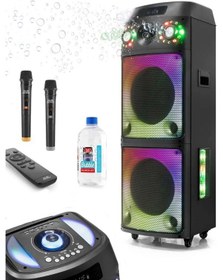 Resim Büyük Boy Bluetooth Hoparlör Speaker 12"x2 100w Woofer 