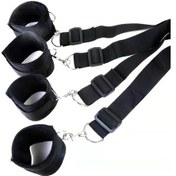 Resim Siyah El Ayak Ve Yatak Bağlama Seti 