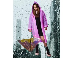 Resim Shopiolog Kadın Erkek Yağmurluk Kapüşonlu Çıtçıtlı Eva Siyah Yağmurluk 
