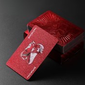 Resim 1pc Kırmızı Ejderha ve Gül Oyun Kartı, PVC Malzeme, Dayanıklı, Katlanabilir ve Su Geçirmez, Erişkinler için Yaratıcı Kart Oyunu, Kutu Kabı ile, Parti Aksesuarı, Texas Hold'em, Masaüstü Oyunları, 14+ Yaş için Uygun, Cadılar Bayramı, Noel, Şükran Günü için İdeal 