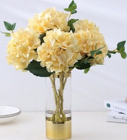 Resim Saplı 4 Adet Yapay Ortanca Ortanca Yapay Çiçekler Sahte Ortanca Çiçekleri Saplı Sahte İpek Ortanca Çiçekleri Ev Dekorasyonu İçin Açık Pembe 