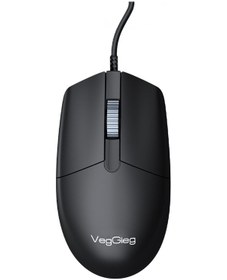 Resim Veggieg G005 Optik 3 Tuşlu Sağ Ve Sol Elle Kullanıma Uygun Usb Kablolu Mouse Siyah Diğer 