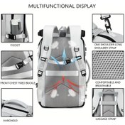 Resim Dream011 Lake Blue Büyük Kapasiteli Seyahat Sırt Çantası 173 Laptop İçin Çift Omuz Askılı Göl Mavisi 