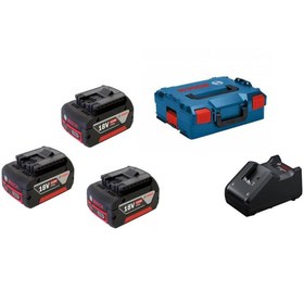 Resim Bosch GBA 18V 3x5ah + GAL 18V-40 + L-box 