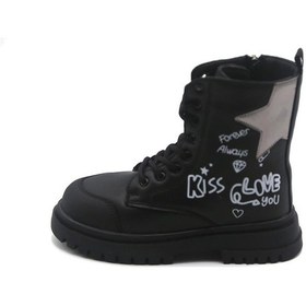 Resim Pepino Trendyshose1566 İçi Polarlı Soğuk Geçirmez Çocuk Bot Sıyah Siyah 