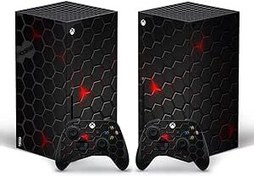 Resim Microsoft Xbox Series X Konsolu ve Denetleyicileri için Xbox Serisi X Kaplama Çıkartmaları Çıkartması Tam Gövde Vinil Kapak - Magma 