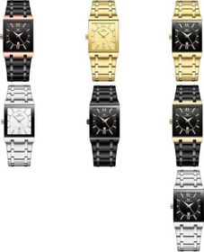 Resim Bosphorusboutique02 Fngeen 3627 Su Geçirmez Takvim Erkekler Kare İzle Siyah Kuşak Siyah Kabuk Siyah Yüzey Çok Renkli Çok Renkli Çok Renkli 