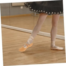 Resim 1 Çift Taban Bale Ayakkabısı Bale Uygulama Ayakkabıları Bale Dansçısı Ayakkabıları Streç Tuval Bale Terlikleri Prenses Bale Ayakkabıları Kaymaz Dans Ayakkabıları Bale Ayakkabıları 