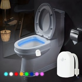 Resim 16 Renk İnsan Hareket Sensörü Tuvalet Koltuk Işığı İçinde Tuvalet Banyo Gece Lambası için Tuvalet Kabı Hediye, Kızılötesi Hareket Sensörüne Sahip Otomatik Açma / Kapama ile LED Işık, Geç Geceleri Eğlenceli Parti Atmosferi 