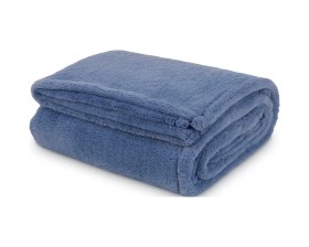 Resim Pufina 200x220 Çift Kişilik Tavşan Tüyü Battaniye İndigo Mavi 