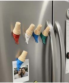 Resim Dondurma Şeklinde Buzdolabı Magneti - 