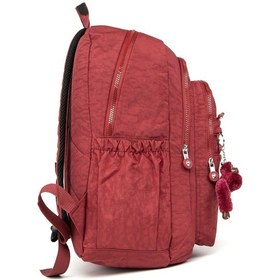 Resim Çok Gözlü Maymun Figürlü Kırınkıl Sırt Çantası Bordo-692 Bordo 