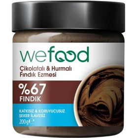 Resim WEFOOD Çikolatalı Hurmalı Fındık Ezmesi 200g 