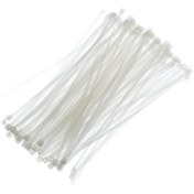 Resim Tek-İş Beyaz 140x2,5 Cırt Kelepçe Kablo Bağı (100 Adet) (522419) 