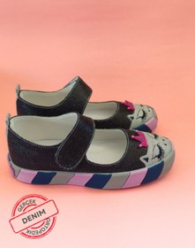 Resim Casabony Prenses Parlak Denim Kız Çocuk Babet Sneakers 