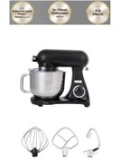 Resim Karaca Paslanmaz Çelik Hazneli Döküm Stand Mikser Black Mutfak Şefi 1800W 6,2 Lt 