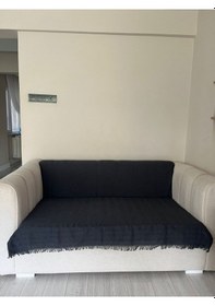 Resim Koltuk Örtüsü Balıksırtı Desenli Bej 