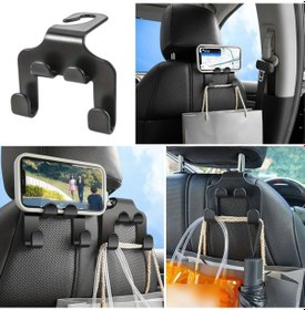 Resim Bucuks Oto Koltuk Arkası Düzenleyici Organizer Askılıklı Telefon,tablet Tutucu 