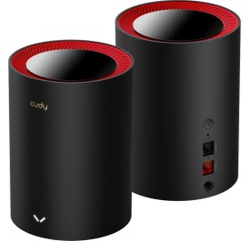 Resim Cudy M3000 2-Pack AX3000MBPS 2.4ghz/5ghz Ap/re/wısp 2.5ge Mu-Mımo Kablosuz 2'li Mesh Wi-Fi 6 Sistemi 