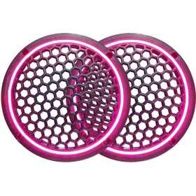 Resim Genel Markalar Neon Işıklı 20 cm Hoparlör ve Midrange Kapağı - 2 Adet - Pembe 
