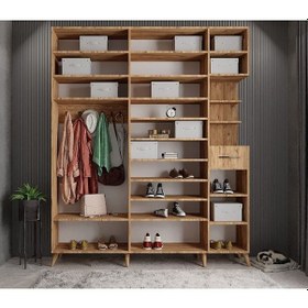 Resim Açelya Portmanto Vestiyer Çam 225cm M10 