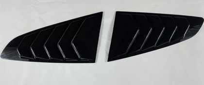 Resim Ford Mustang 2015-2020 Kelebek Cam Kaplama - Piano Black 