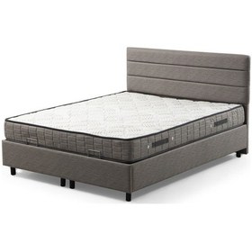 Resim 160x200 Motya Baza Başlık Yatak Seti - Açık Gri 