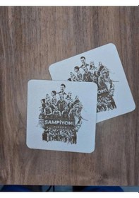 Resim Lavanta Tasarım Filenin Sultanları Bardak Altlığı Beyaz 