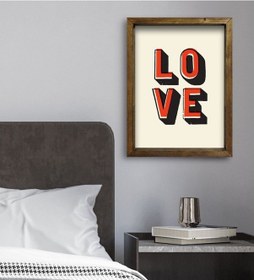 Resim Bk Gift Yatak Odası Konseptli Doğal Masif Ahşap Çerçeveli Tablo 4 (551111886) 