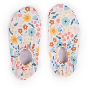 Resim Kaydırmaz Havuz/Deniz Patik - Pretty Floral - Beyaz / 21-23 no 