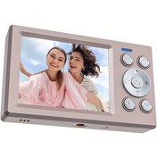Resim Xuweiwei Yüksek Çözünürlüklü 5 Megapiksel 1080p 16x Zoom Pembe 32gb Hafıza Kartlı Dijital Fotoğraf Makinesi 
