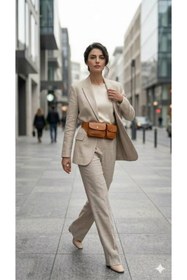 Resim Fiori Kadın Suni Deri Bel Çantası 